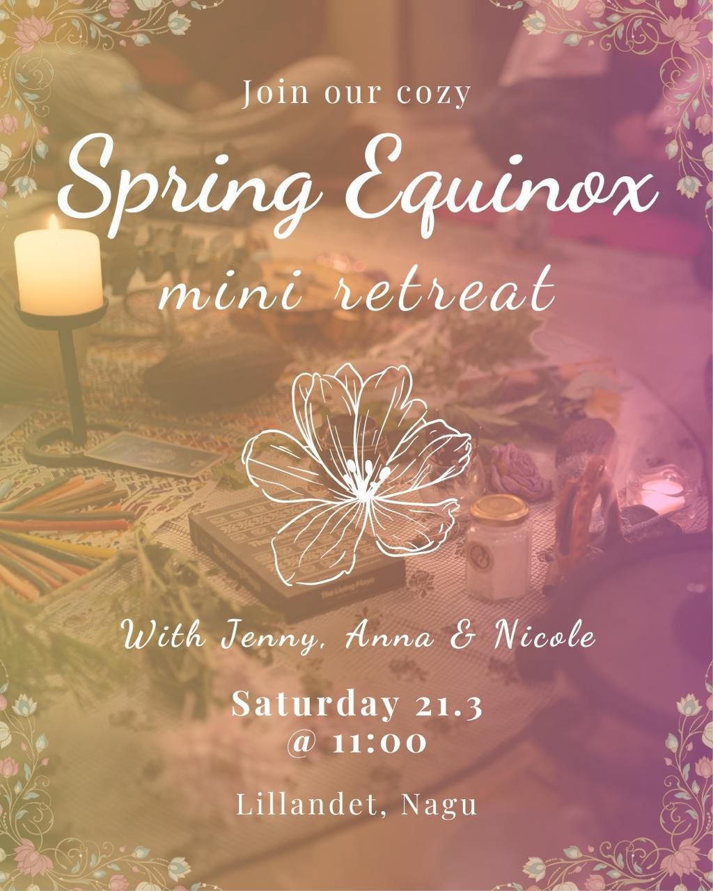 21.3.2026 🤎 Rakas Sisters Circle, Spring Equinox Mini Retreat