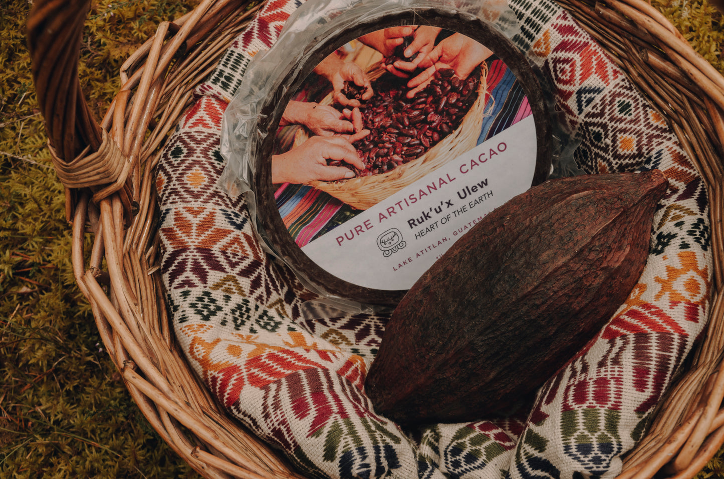 RUK'U'X ULEW ~Heart of the Earth~ CEREMONIAL CACAO - 454g BLOCK