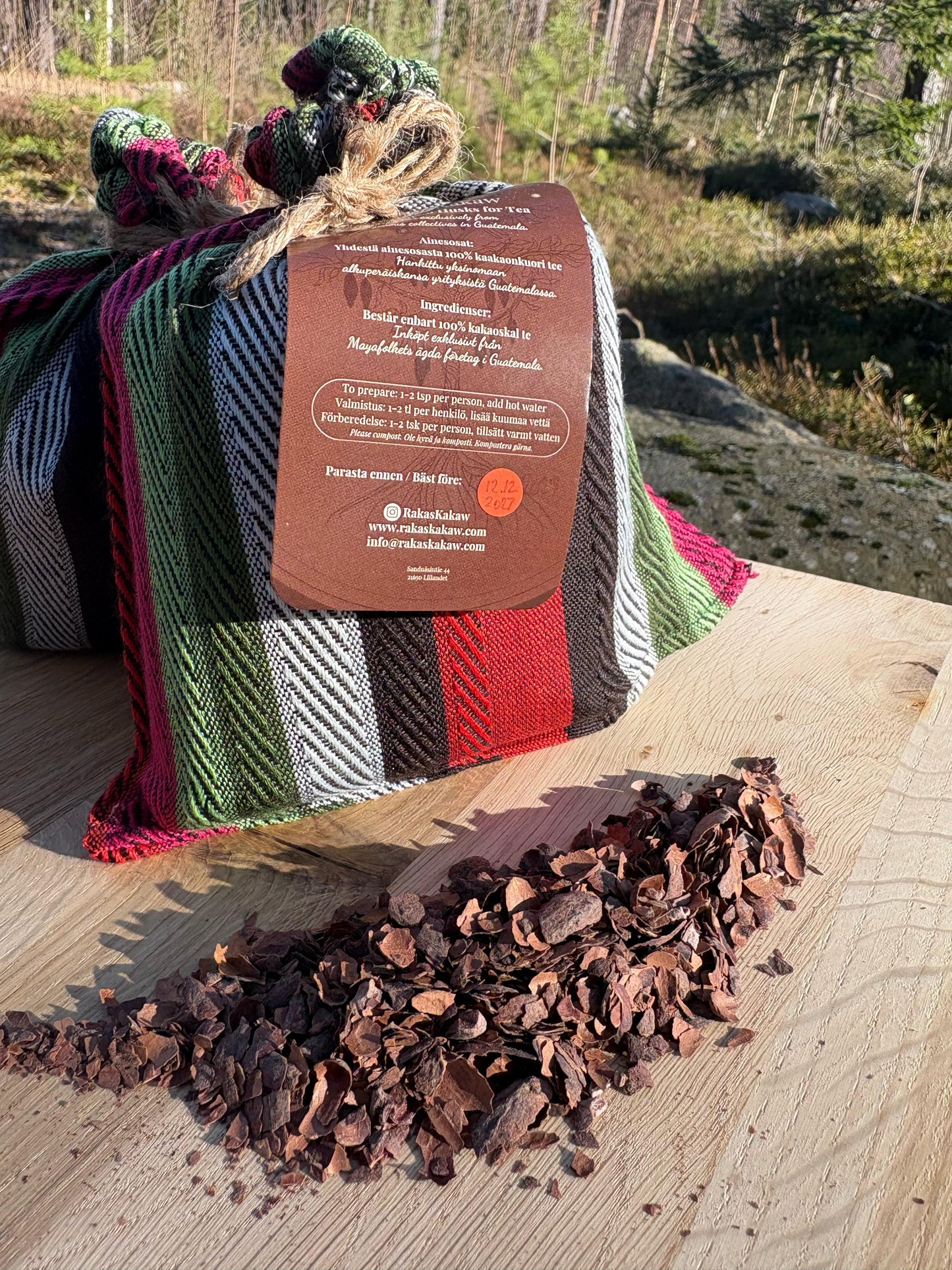 KAKAW CHINIMITAL ORGANIC MAYAN CACAO HUSK TEA - 227g.