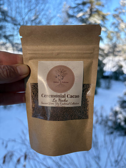 LA NOCHE CACAO CEREMONIAL DOSE SAMPLE FROM UTZ K'ASLEMAL ~Good Life~ COLLECTIVE - 45g