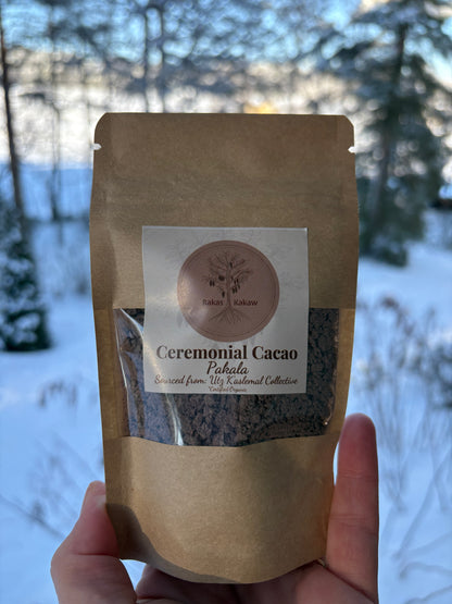 PAKALA CACAO CEREMONIAL DOSE SAMPLE FROM UTZ K'ASLEMAL ~Good Life~ COLLECTIVE - 45g.