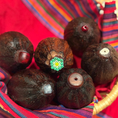 SONAJAS SAGRADAS ~ Sacred Cacao Rattles from Mexico