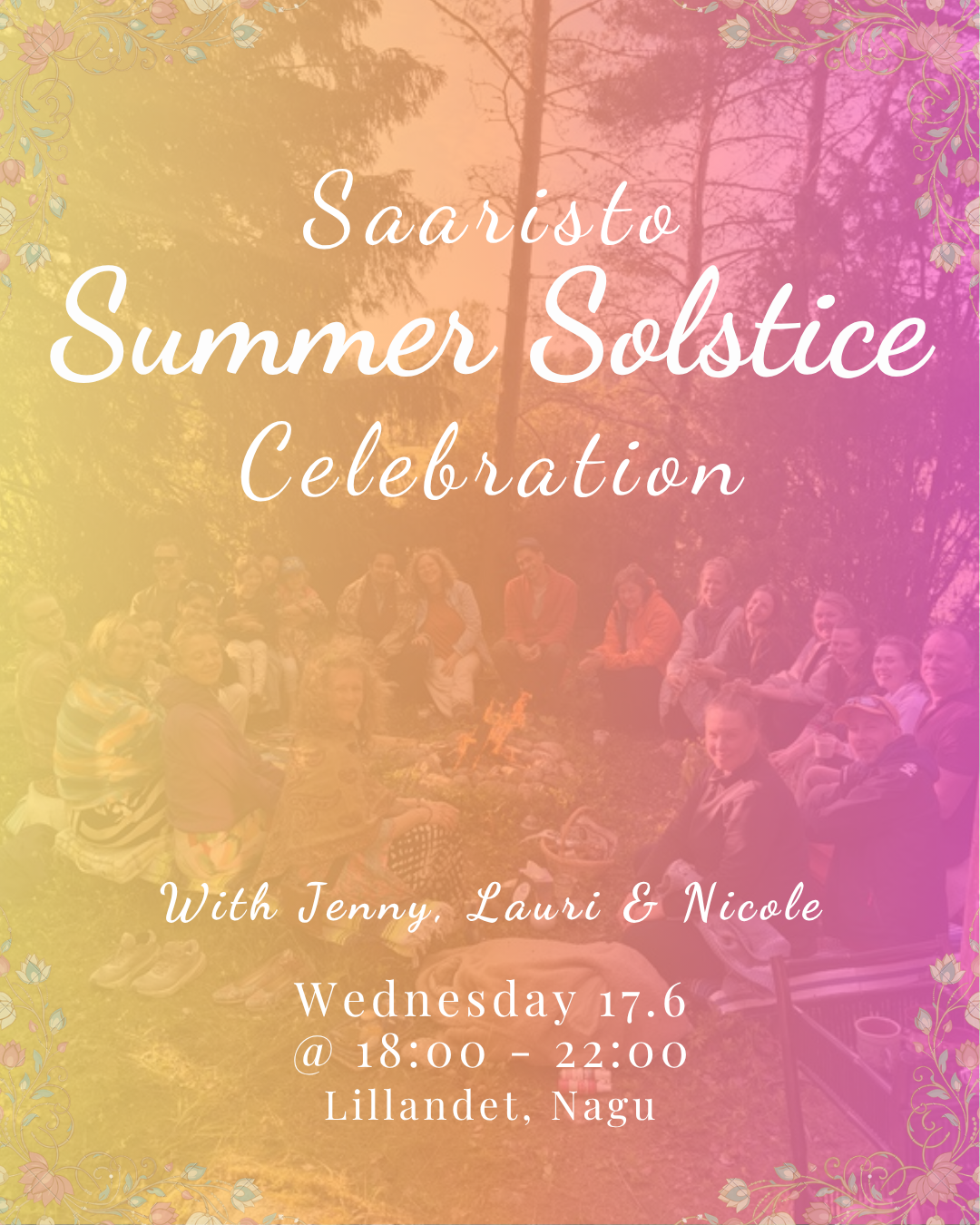 Saaristo Summer Solstice Celebration ✨ Wednesday June 17th, 2026