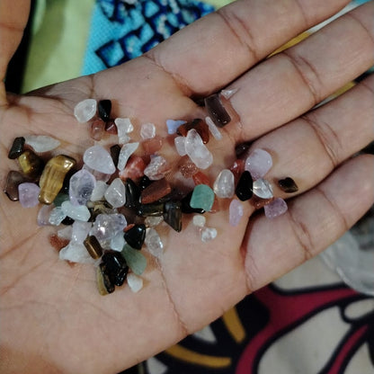crystals inside cacao rattles